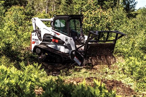 wood mulcher for bobcat skid steer|bobcat forestry mulcher attachment.